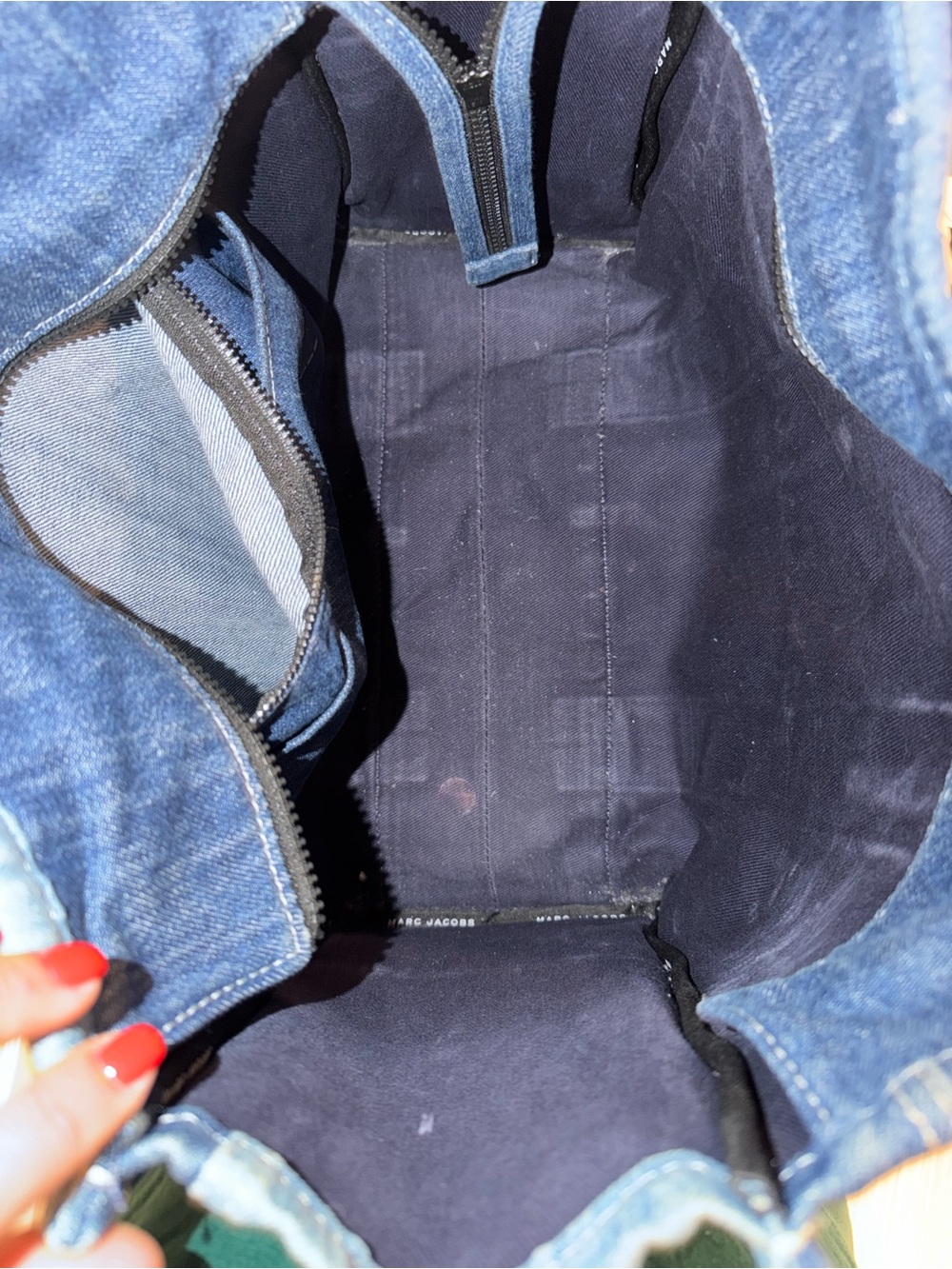 Marc Jacobs Blue Patchwork Denim Tote Bag - Picture 3 of 9